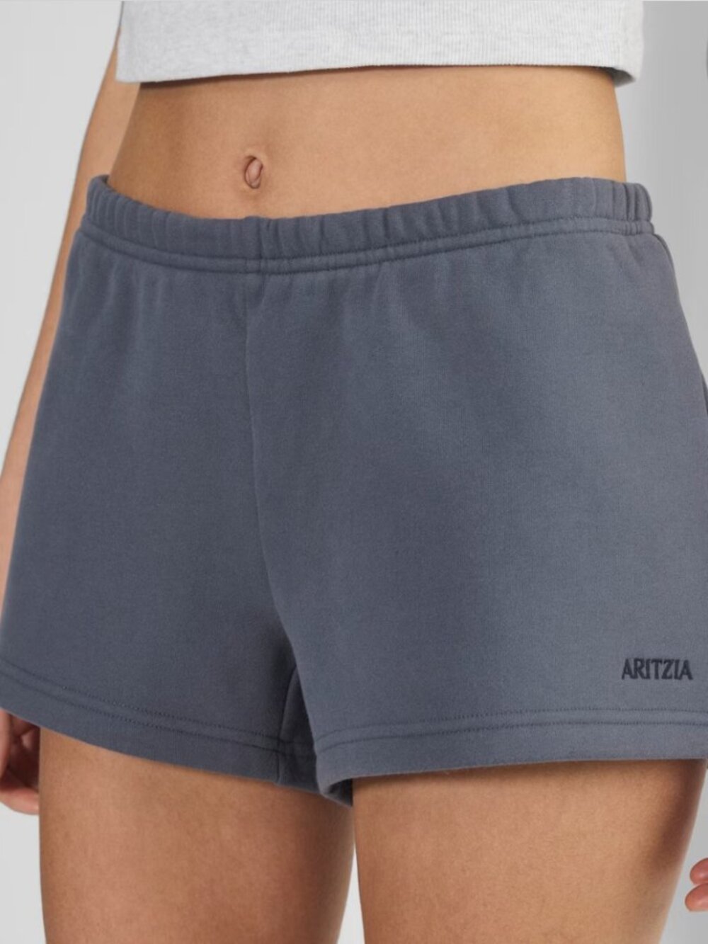 Aritzia Cozy Sweatfleece Boyfriend Lo-Rise Mini Short